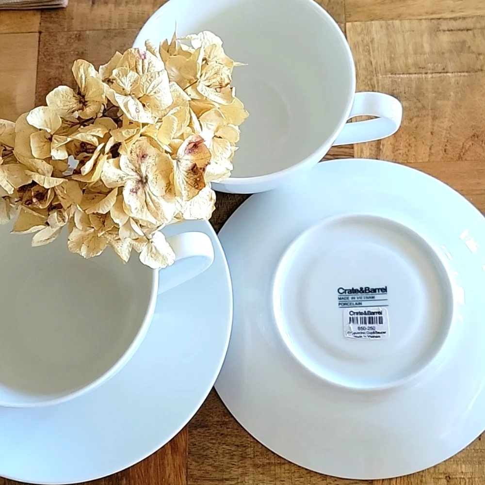 Crate&Barrel pair of teacup set